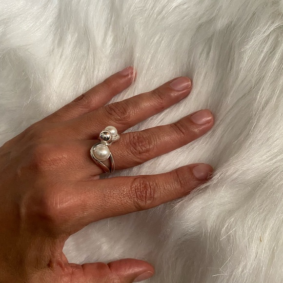 Silver 925 with pearls size 8 - Picture 7 of 7